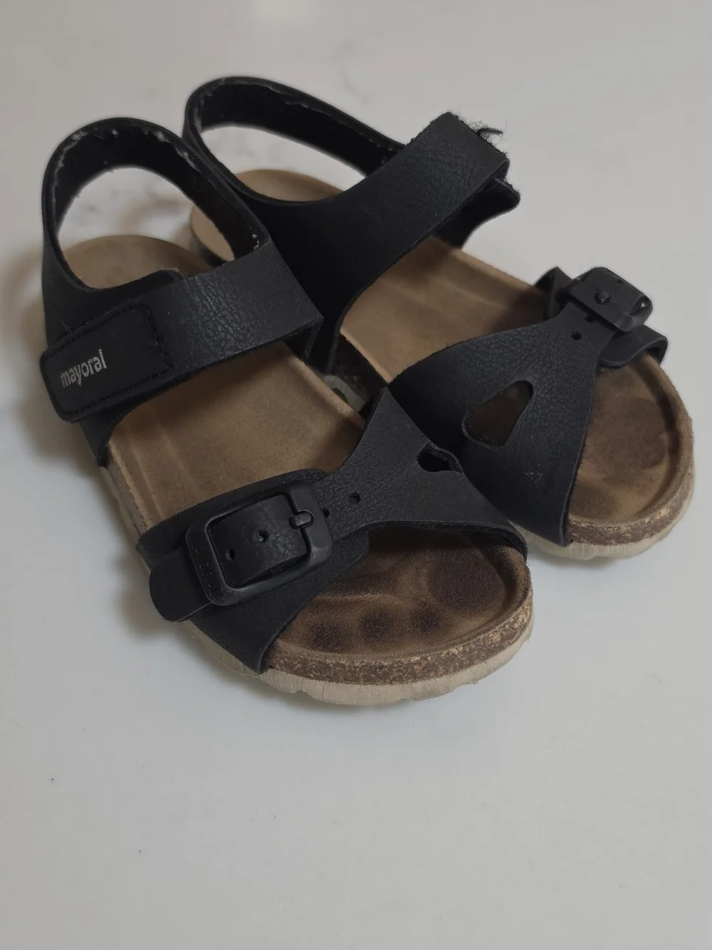 Mayoral Black Toddler Adjustable Strap Sandals